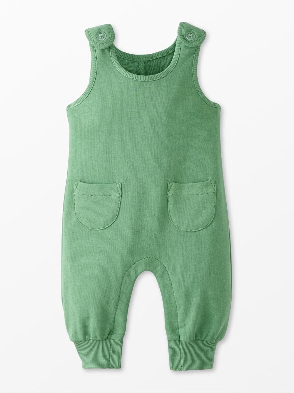 Hanna Andersson Green Baby Romper 0-3